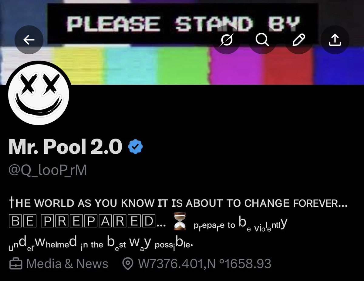 I highly recommend you follow <a href="/Q_looP_rM/">Mr. Pool 2.0</a> , if you're not already.
He will be posting some secret documents on there in the next 24 hours that you will want to see.
Follow 👉 <a href="/Q_looP_rM/">Mr. Pool 2.0</a>