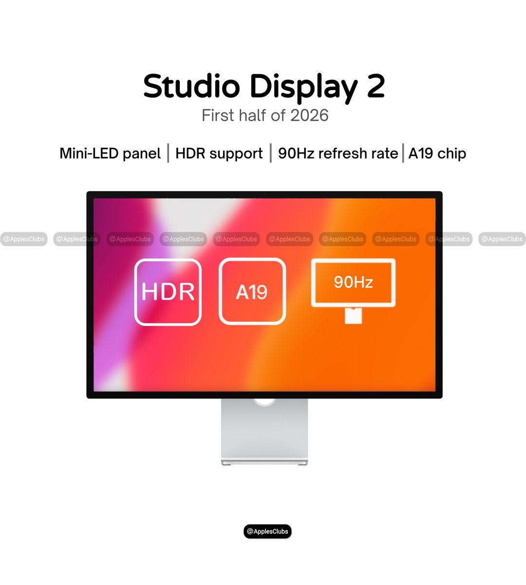 【極美品】Apple Studio Display Gen2＋ 純正クロス付属 Studio Display 2 is coming 👀🔥 • Mini-LED panel 🌈 • HDR support