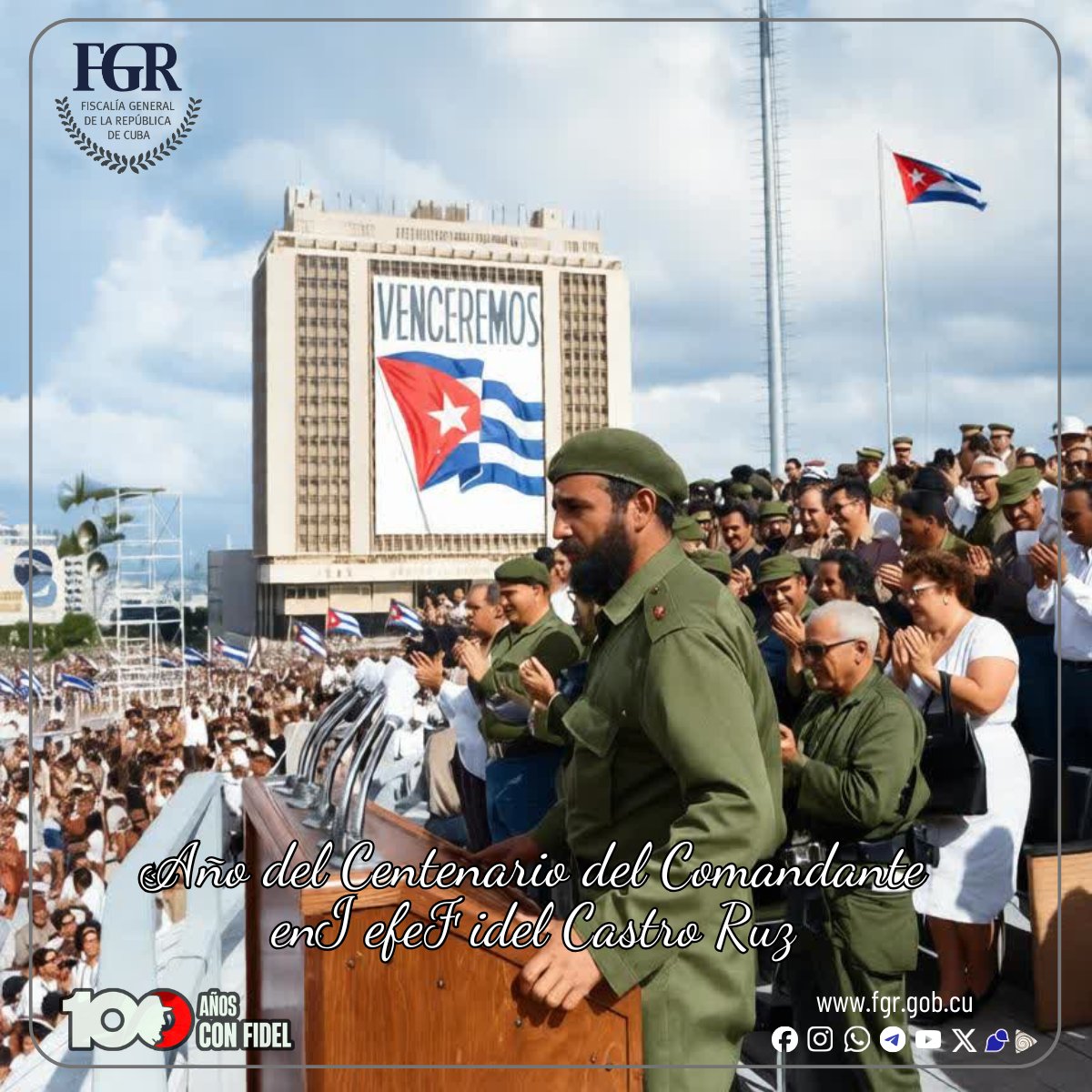 #100AñosConFidel: «La historia nos ha enseñado que el acceso a la independencia para un pueblo que se libera del sistema colonial o neocolonial es, a la vez, el último acto de una larga lucha y el primero de una nueva y difícil batalla»
#LatiendoConFidel <a href="/DiazCanelB/">Miguel Díaz-Canel Bermúdez</a>