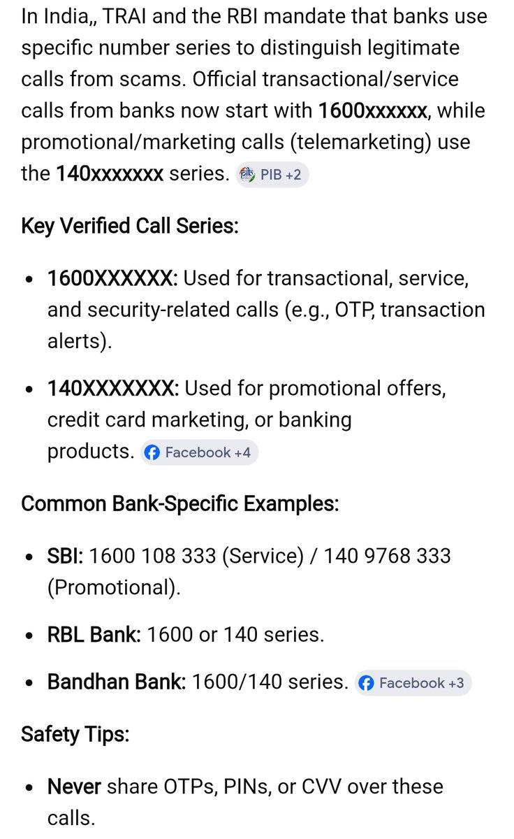 1. Dont share any OTPs to any one. 
2. Digital arrest scams happen everywhere so be alert. 
3. Don't click any unwanted link which is coming through wats app / SMS unless until its well known by you. 
As per RBI new rule authorized pomotional calls will come from below Nos.