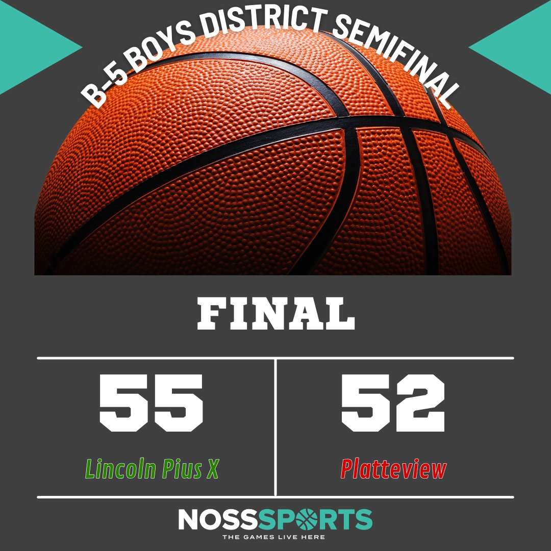 Platteview is upset in their own gym, and for the second year in a row, the Trojans will not make a State appearance.

In his final game as a Trojan, Owen Trofholz (SR) puts up 22 points with 6 rebounds. Sully Vanosdall (SR; 9PTs, 7 RBs) and Levi Ekue (SR; 9 PTs, 4 RBs) also end
