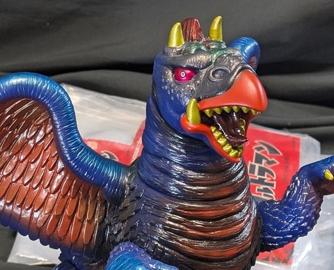 楳図かずお版□高原竜 ヒドラ 高24/奥18/幅25（cm） ＋石像 高9（cm