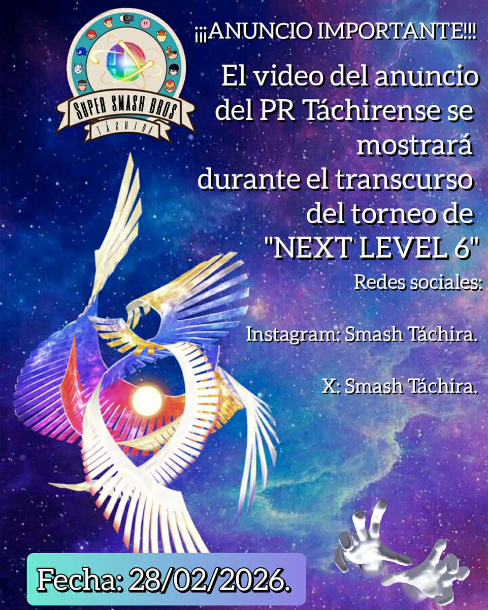 SmashTachira's tweet photo. Información importante del PR Tachirense https://t.co/lpVoOY2E5A