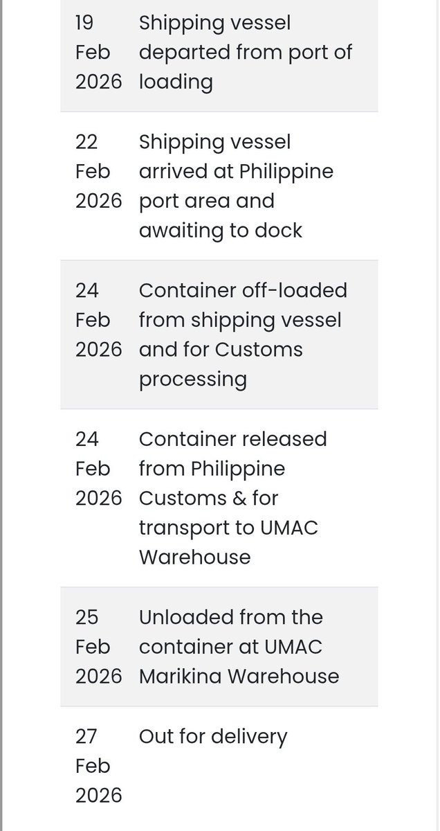 csnowkshop's tweet photo. Update: Out for delivery to my PH address na yung box.
I'll be sending an arrival notice in advance so you can send the payments and we can also arrange shipments once onhand na.
#csnowupdates https://t.co/GavgqdxKOR