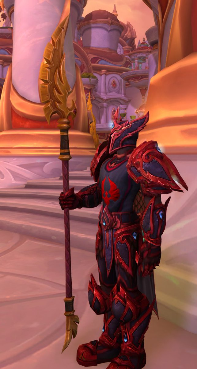 Wish they had given Blood Knights a matching weapon. It really can't be too hard to make a recolor right?