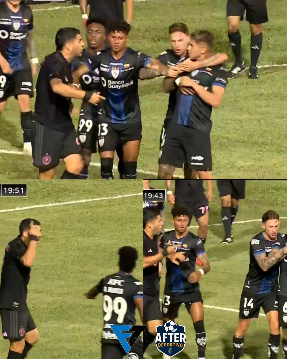 Fernand97134564's tweet photo. Luis Suárez se va de golpes con los jugadores de independiente del Valle en el partido vs Inter Miami 🔥🥵🇪🇨 https://t.co/PPUQoBWWtE