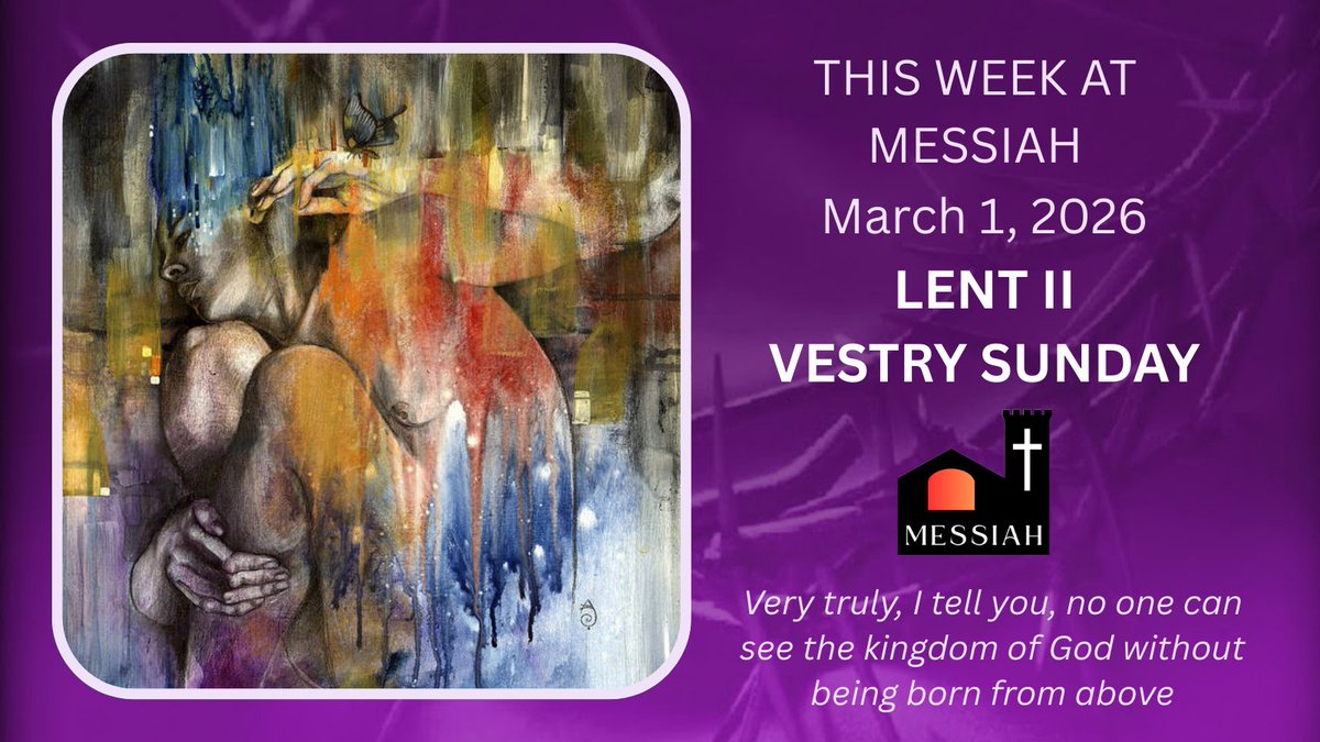 MessiahToronto's tweet photo. This Week at Messiah March 1, 2026 LENT II/VESTRY SUNDAY - https://t.co/AEmFMXuSob https://t.co/BJLVaZTJKW