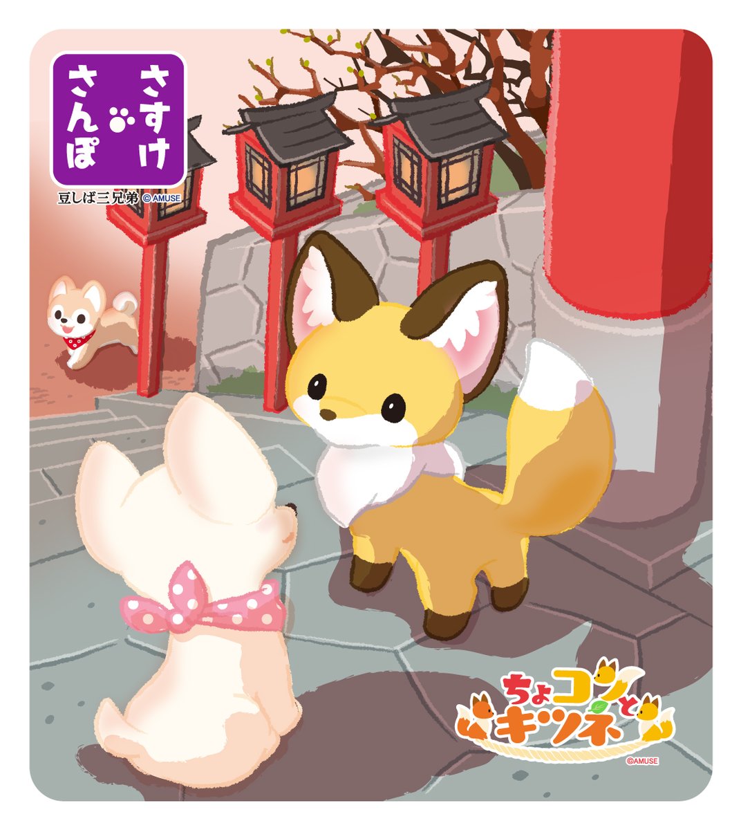 【豆しば三兄弟】さすけさんぽ tweet media