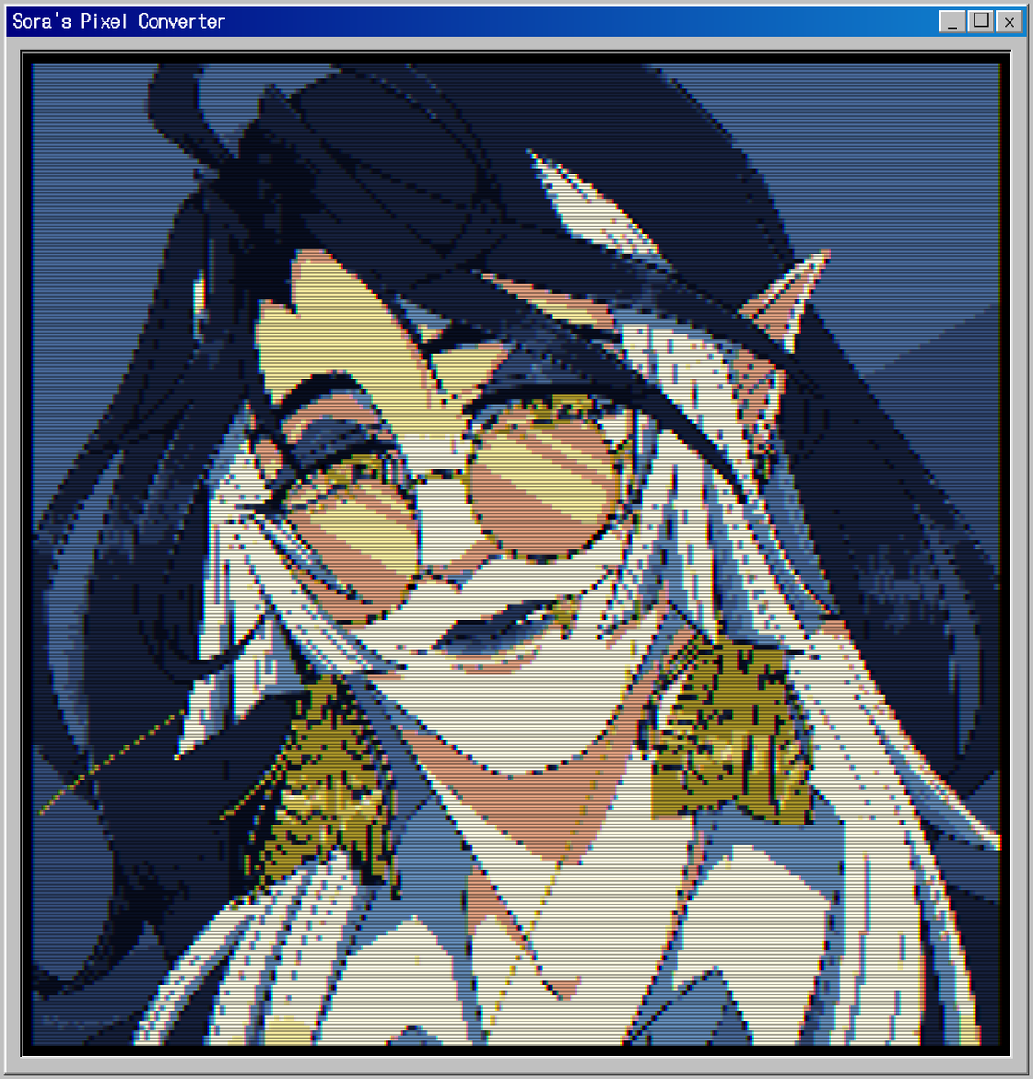 I wanted to play with sora's pixel converter too. I don't think my shading works well for it tho