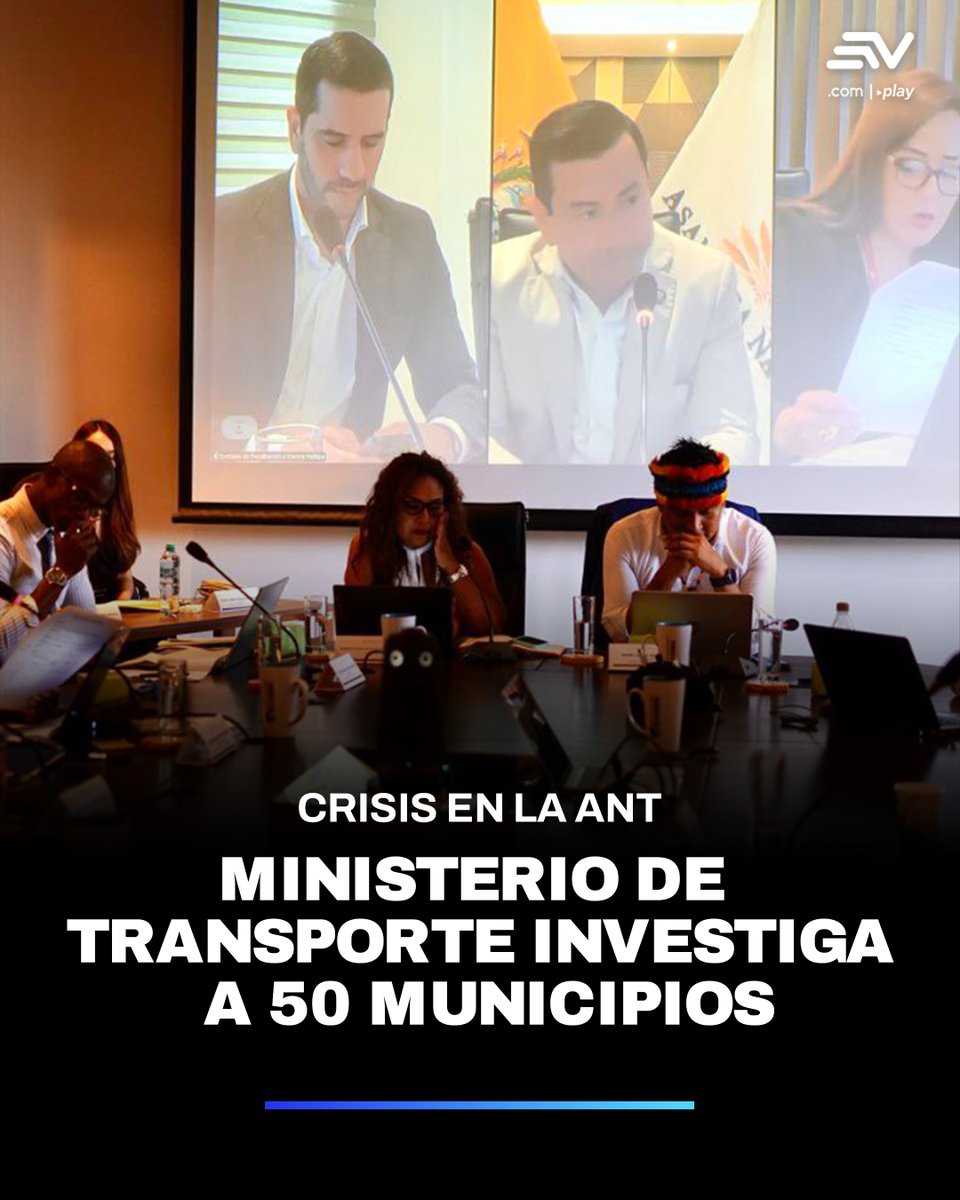 🔴 El ministro de Transporte y Obras Públicas, Roberto Luque, reveló ante la Comisión de Fiscalización que existe una investigación abierta contra 50 GAD con competencia en tránsito, tras detectarse presuntas irregularidades en sus sistemas. ▶️ bit.ly/40z5xCi