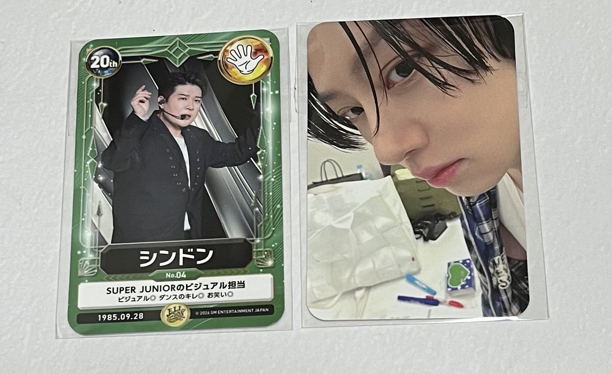 【まだまだ交換先を探してます！
　　　　拡散お願いします！🙏】

SUPERJUNIOR ELFJAPAN
スペシャルキット 会報特典 トレカ

譲）❤️ヒチョル　💚シンドン

求）🩵ウニョクか💙ドンへ

郵送にて交換お願いします！
よろしくお願い致します🥺🙇‍♀️
#superjunior交換　#SUPERJUNIOR