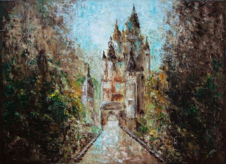 MorokoMila's tweet photo. Art of the Day! "Fairytale Castle". Buy at: https://t.co/g7GcQJwj9i https://t.co/41VchTDoiE