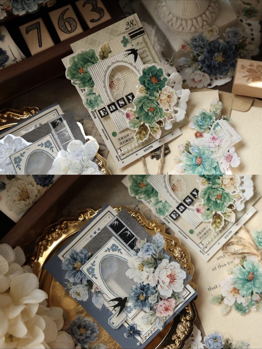 taopeach68's tweet photo. The holiday is over and spring is here. Today, I'm sharing two cute collage cards.😘😘 
#junkjournaling #scrapbooking #journalsay #paperart #craftsupplies #craftcommunity #pollysplace #artjournaling #artjournal #junkjournal #crafts https://t.co/aQO0n9JxLQ