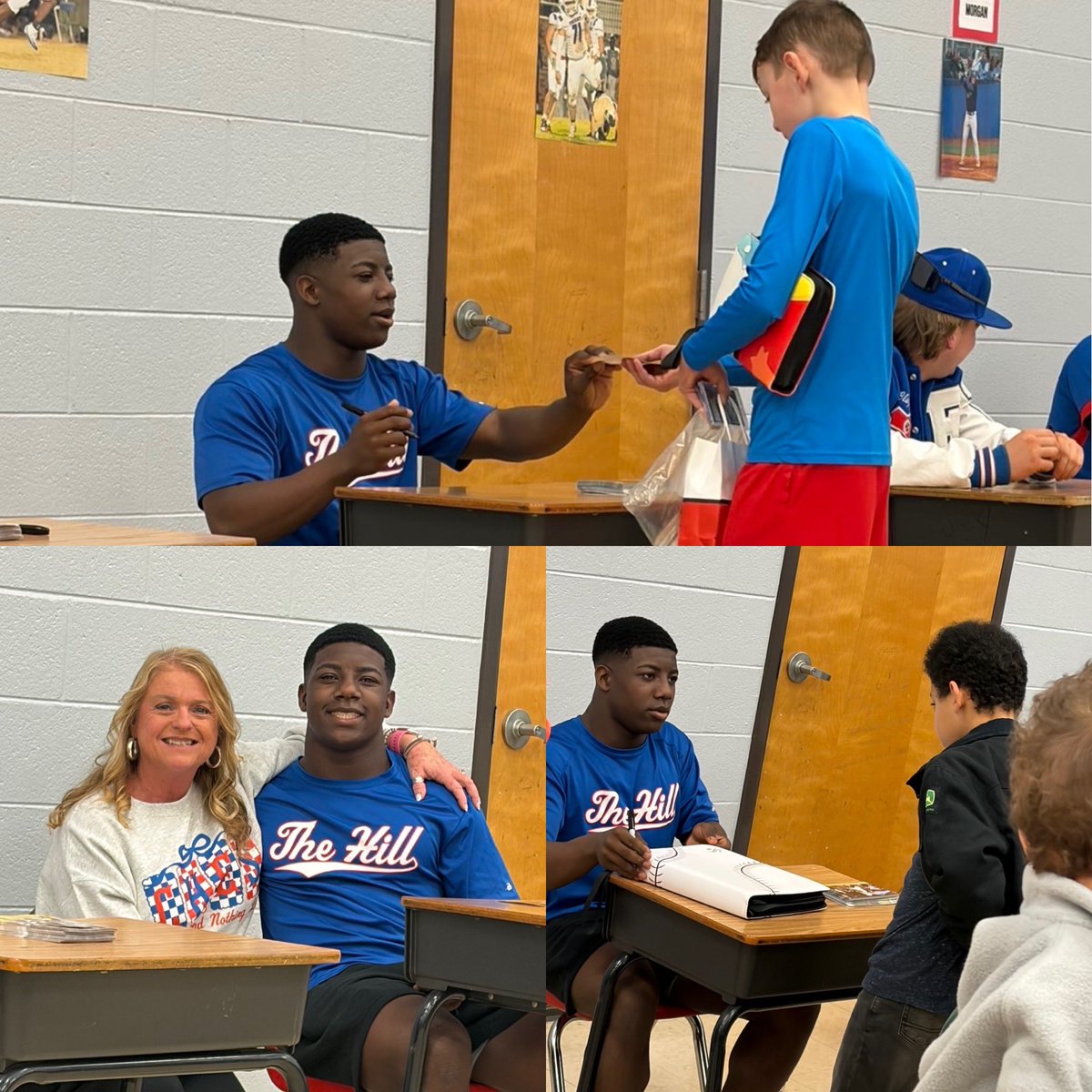 q_mitchell2028's tweet photo. From walking these halls to coming back to serve. Thankful for the chance to give back to CHES and the community that supports me every step of the way. 🏈🚀 https://t.co/uC4aFyIcR2