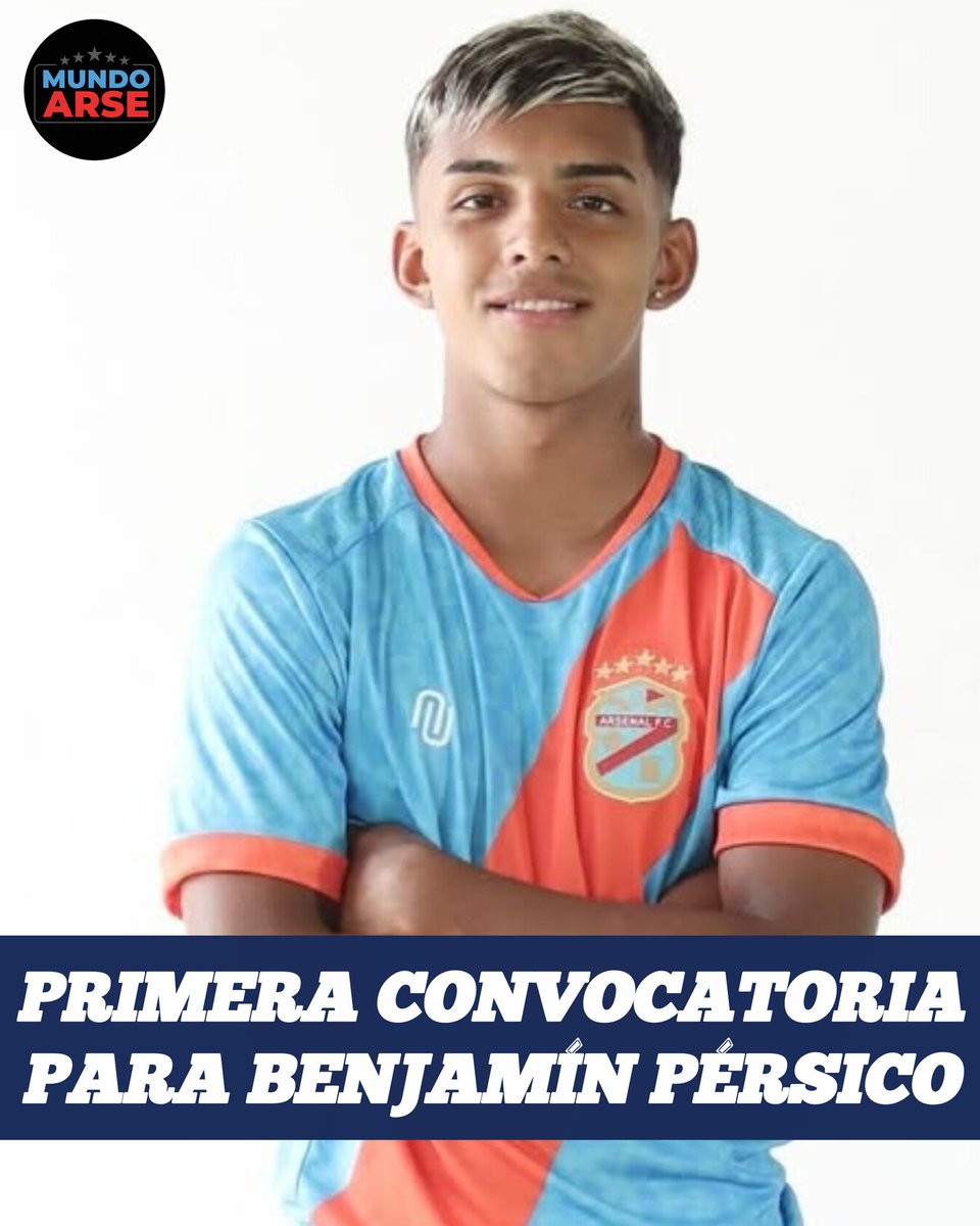 🇨🇩✅️ Primera convocatoria para el juvenil, Benjamín Pérsico en Arsenal. 

¡¡Felicitaciones Benja!! 💪🏻💪🏻

#MundoArse 🩵❤️