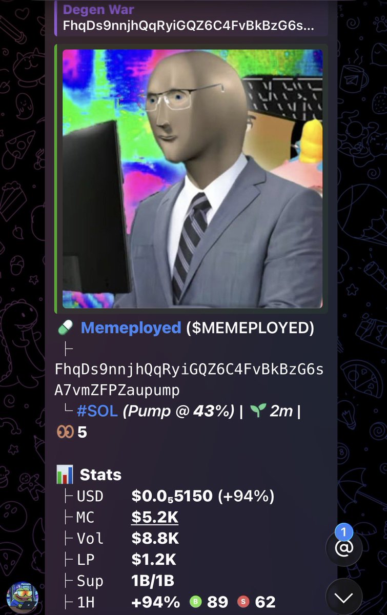 DegenWar01's tweet photo. CA>> FhqDs9nnjhQqRyiGQZ6C4FvBkBzG6sA7vmZFPZaupump
#memecoin #solana #Degen https://t.co/apYwvT9tgF