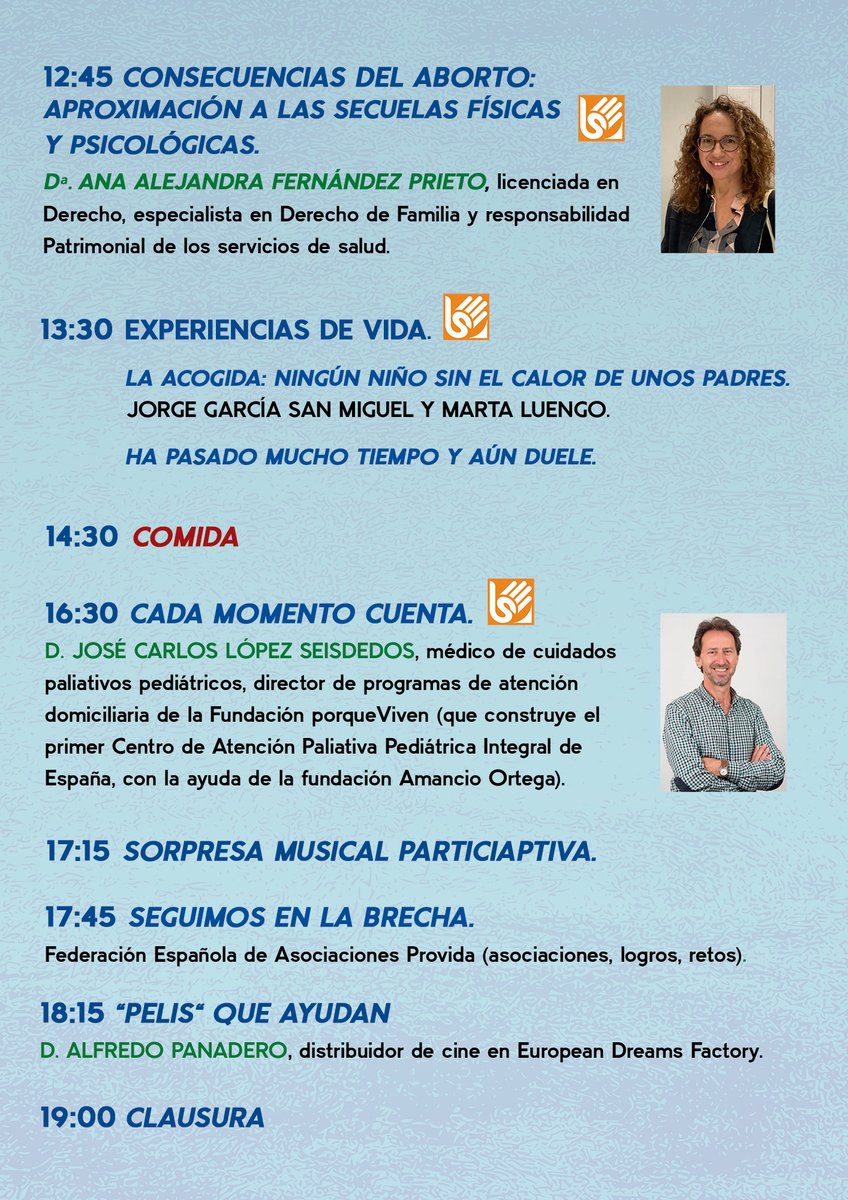 ¡Aún estás a tiempo!

¡Participa en el XXVIII Congreso Nacional Provida!

📍 Madrid | 27–28 febrero 2026
🎓 Universidad CEU San Pablo, Madrid

🌐 congreso.provida.es
🎟️ Inscripciones: congreso.provida.es/ficha-de-inscr…

#CongresoProvida #Recuperarlaconciencia #FEAP #CEU #ACdP