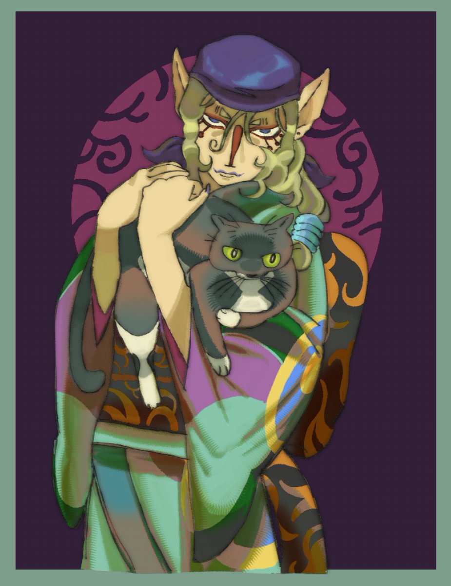 so artblocked im drawing random fanart involving my cat
#mononoke