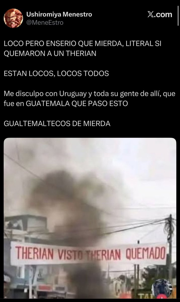 pretenciosoo's tweet photo. A esto me refiero con propaganda y desinformacion

Estan circulando videos falsos de gente golpeando o quemando therians

Casi todos de ellos incluyen frases como "cazadores de therians" y en su mayoria son falsos o descontextualizados

Espero solo sea para ganar likes https://t.co/Kplc2Mclp6