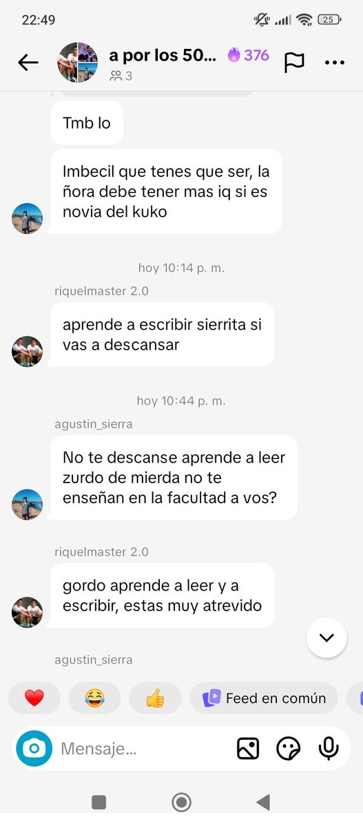 Lo que me hacen reir estos tipos. Se pelean de la nada.

Goats.