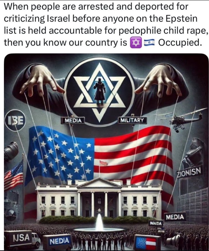NorseRenegade's tweet photo. @A_M_R_M1 he's not wrong #Zionists #CompromisedPresident https://t.co/Az50vliaVB