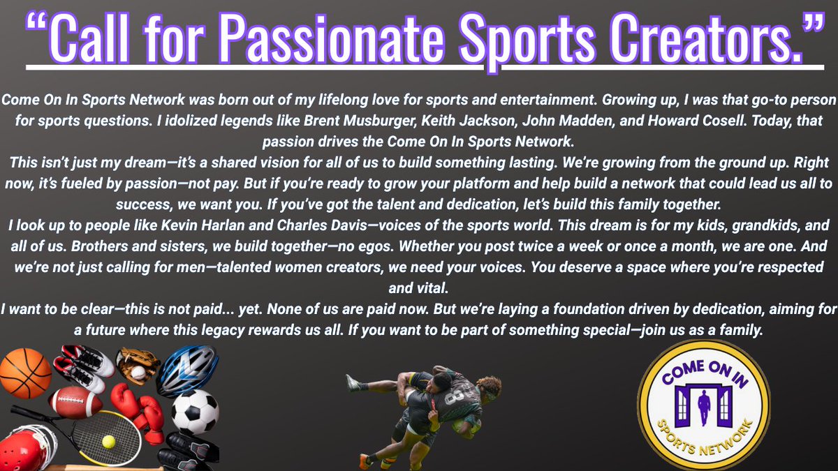 Come On In Sports Network tweet media