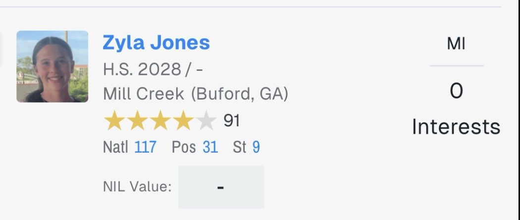 Zyla Jones (2028 / MIF-3B) tweet media