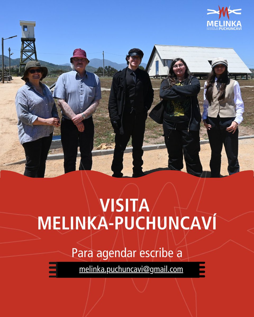 🔺[VISITA MELINKA] 🔺 Melinka es un espacio de puertas abiertas para conocer la historia reciente de Chile. Te invitamos a visitarnos y proyectar un futuro colectivo. 
📍 Agenda tu visita
✉️melinka.puchuncavi@gmail.com 
📲 +56 9 9375 4254.
#MemoriaMelinka #SitiosDeMemoria