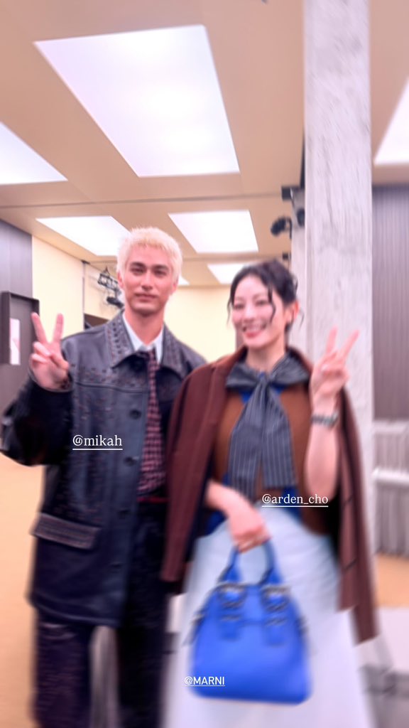 mikafiles's tweet image. Mika &amp;amp; #ArdenCho !!!!! And they’re moots on instagram now!!!!

#MarniFW26 #marni 
#mikah #Mika #มิกะ #米卡 #MikaHashizume #橋爪ミカ #미카
