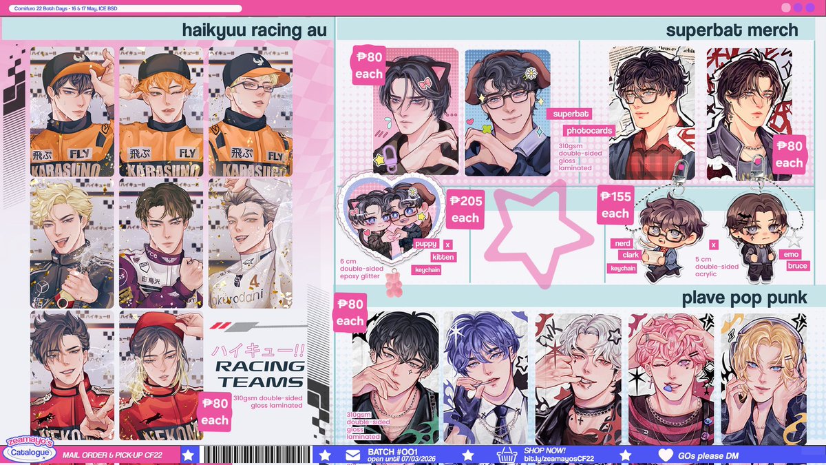 misultel's tweet photo. [🇵🇭 PH GO | #misulsells ✨]

#CF22 Goods Pre-Order Batch 1 by @zeamayos

🔗https://t.co/W4TbmTUOVq
 
₱45–₱480
Price + ISF

DOO: March 06, 11:59PM
DOP: 
60% DP: March 07, 6PM
RB: March 21, 11:59PM

-please help rt. 🫶 https://t.co/un9E6Vj8uz
