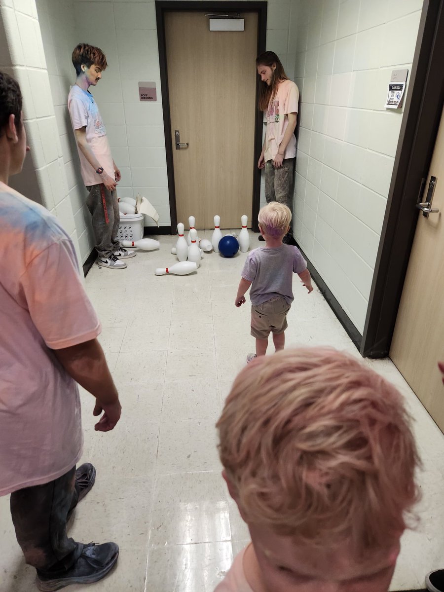CBHSBowling's tweet photo. We always have a great time sharing our love for bowling with the students at @NPERockets!  Fit Night was a great success. The Color Run was a bonus.  Thanks for the invite. https://t.co/7wYuibHzWx