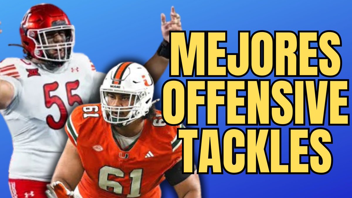 🏈En media hora estaremos
<a href="/YayoRocha11/">Yayo Rocha</a> y yo en un capítulo
Más de #RumboAlDraft

El día de hoy hablaremos de los 𝗢𝗳𝗳𝗲𝗻𝘀𝗶𝘃𝗲 𝗧𝗮𝗰𝗸𝗹𝗲𝘀  

¡Acompáñenos!

👉🏼 youtube.com/live/dfQb1OfuM…