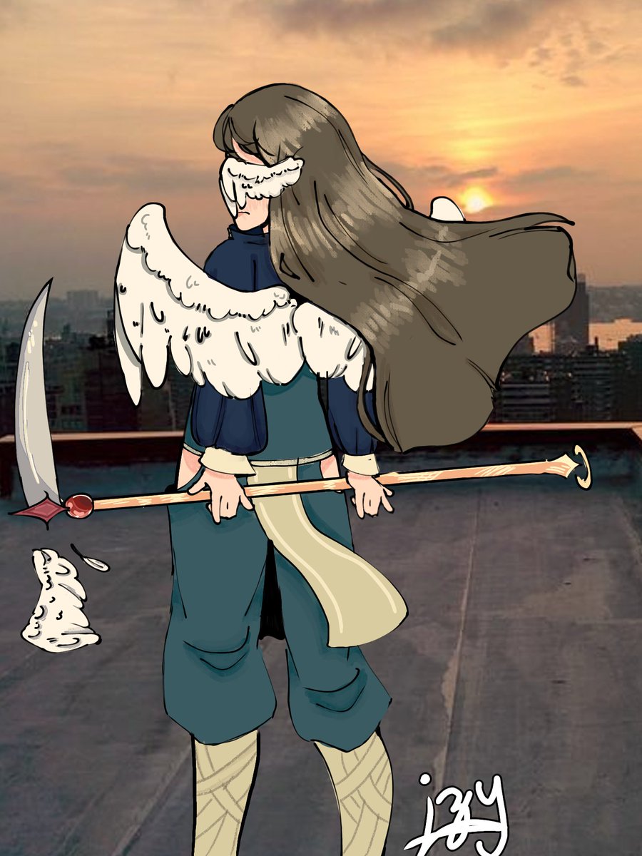 Isaart12s's tweet photo. #DRAWING | Desenho que fiz hoje :3 TAGS : #digitalart #art #OC #Angel https://t.co/hDjusPQ1Le