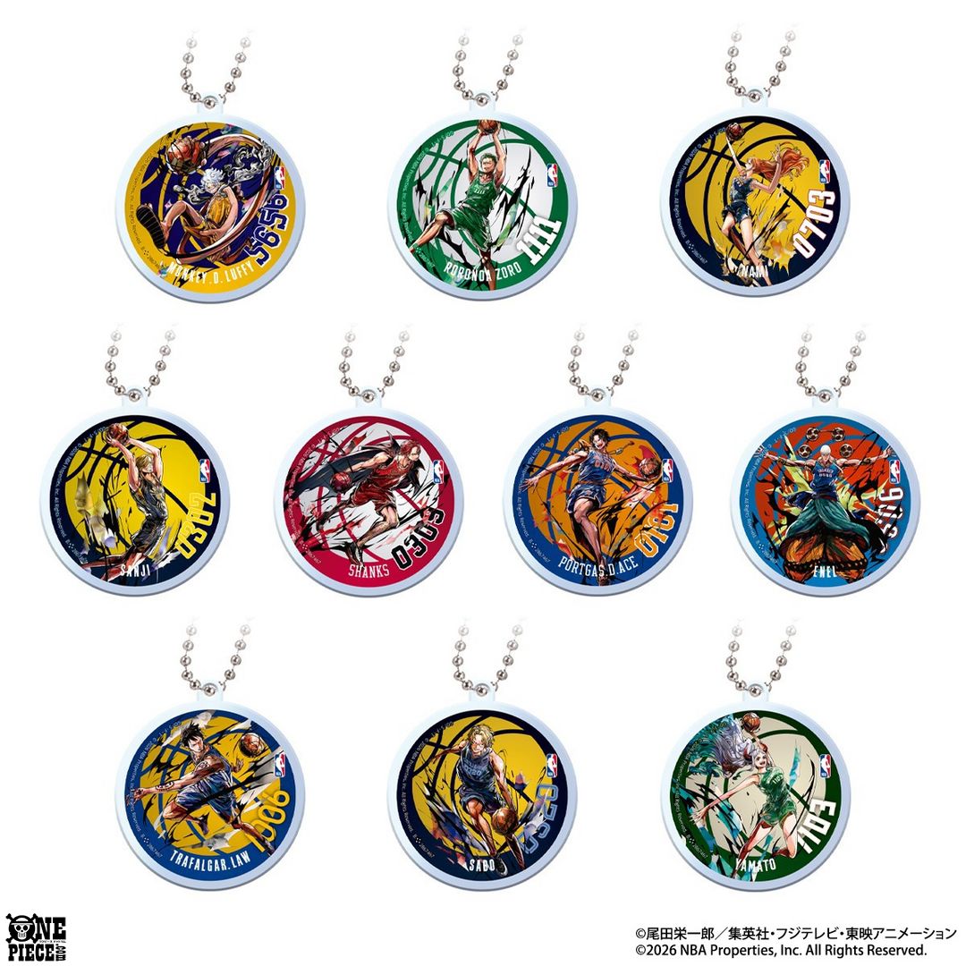 TVアニメ『ONE PIECE』と
世界最高峰のプロバスケットボールリーグ「NBA」のスペシャルコラボが始動！

バンダイのガシャポンから
カプセルアクリルチャームが
5月より登場予定！
#ONEPIECE

▼詳細はこちら
one-piece.com/news/77598/ind…