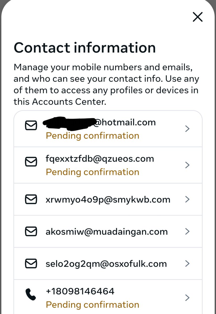 pauldays_'s tweet photo. Hey @MetaSupport @MetaQuestHelp, my account has been compromised. Hackers have flooded my "Contact Info" w/ disposable/domain-spoofed emails &amp; unknown phone to bypass my security.
Screens of "Pending Confirmation" remnants. I need a secure way to scrub these and regain control. https://t.co/E5BtiCnn1v