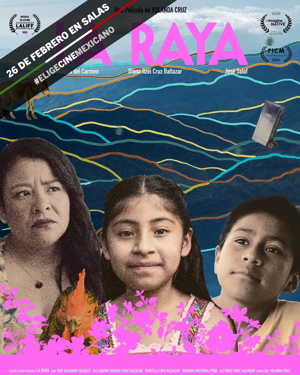 elapanco's tweet photo. Estrenos mexicanos🇲🇽 de este fin de semana:

VENGANZA | Acción | Dir. Rodrigo Valdés | La mayor producción mexicanade acción de la historia.

LA RAYA | Drama | Dir. Yolanda Cruz | Emotiva historia de 'los que se quedan' con tintes de realismo mágico.

TUMORROU | Drama | Dir. Alek García | Los conflictos que emergen en una compañía juvenil de teatro.

En salas🍿 | #EligeCineMexicano