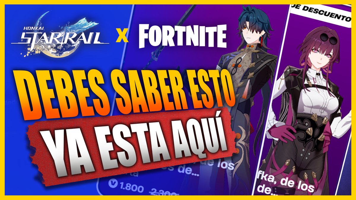 ⭐ Fortnite x Honkai Star Rail 🚂​​ Skins, Tienda y Eventos

>> youtu.be/RvggmcSTx_Q

Twitter / X  de HSR: x.com/honkaisr_es

#Fortnite #HonkaiStarRail #collab #HonkiaStarRailxFortnite #skin #Honkai #honkai #HSRxFortnite