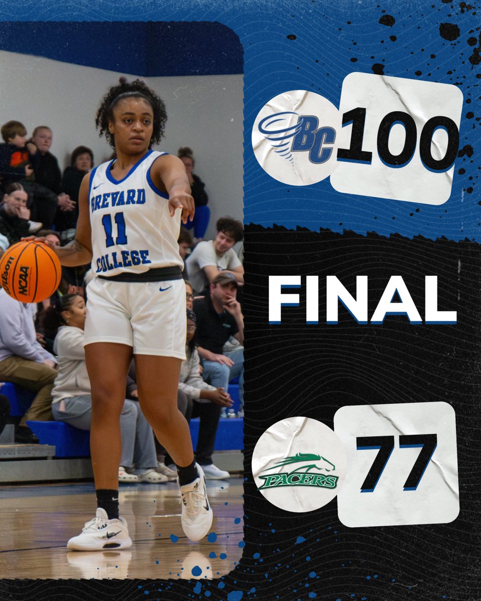 BCTornados's tweet photo. Women's Basketball: Brevard 100, William Peace 77, Final at The Bosh in the USA South Tournament Semifinals. TORNADOS WIN!!! ON TO THE CHAMPIONSHIP!!!

Jada Petty-Wilkins: 25 pts, 8 FTM, 5 3PM, 9 rebs
Kayden Johnson: 21 pts, 13 rebs, 4 blks

#NadoNation #d3hoops #d3wbb https://t.co/l7MzUnULTb