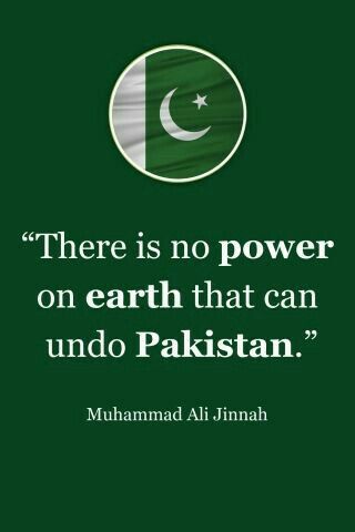 ......There is no power on Earth that can undo Pakistan ✨........
( Quaid-e-Azam )