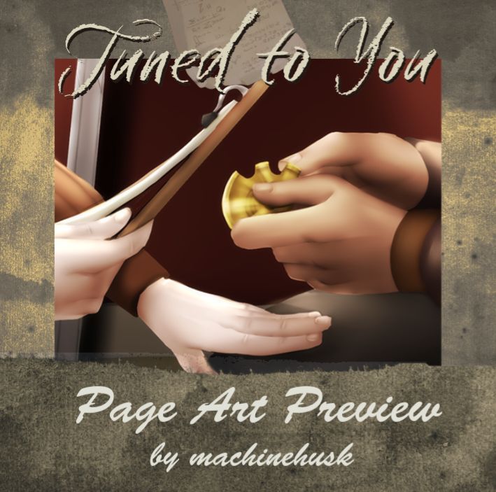 ⚙️ 9 Days Until Preorders Close!⚙️ 
Sometimes all your partner needs is a little reassurance. <a href="/machinehusk/">machinehusk 🦋⚙️</a> shows us how Viktor makes sure Jayce keeps calm.
⚙️ tunedtoyouzine.bigcartel.com