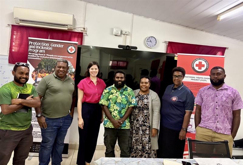 UNOCHA_Pacific's tweet photo. As local as possible, as international as necessary! @UNOCHA 's Global Anticipatory Action Coordinator met with the fantastic team at the Vanuatu Red Cross Society today to discuss our support for the National Anticipatory Action Framework! https://t.co/iGkeB2FZbx