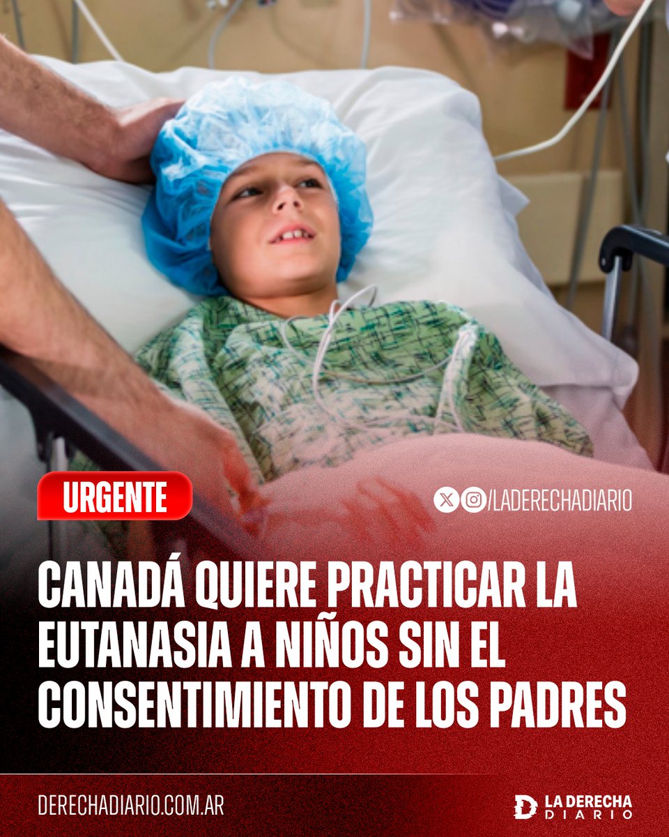 🚨🇨🇦 | SATÁNICO: La izquierda en Canadá comenzó a impulsar la expansión del régimen de eutanasia (MAID) para incluir a los niños y menores de edad que deseen suicidarse sin requerir el consentimiento de sus padres.