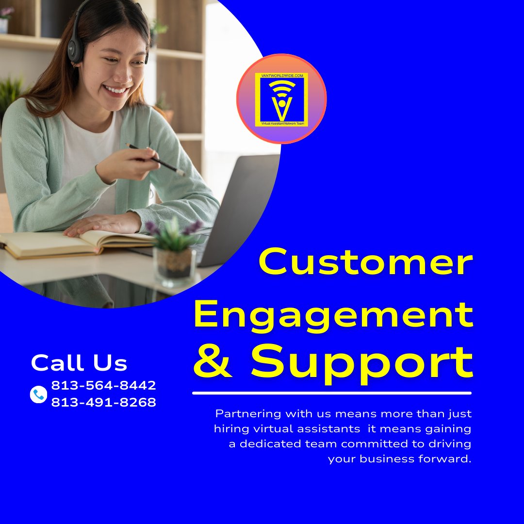 vant_worldwide's tweet image. Partnering with us goes beyond hiring virtual assistants — it means gaining a dedicated team fully invested in driving your business forward and helping you achieve lasting success.

#VANTWorldwide #DedicatedTeam #VirtualAssistantServices #BusinessGrowth #WorkSmarter