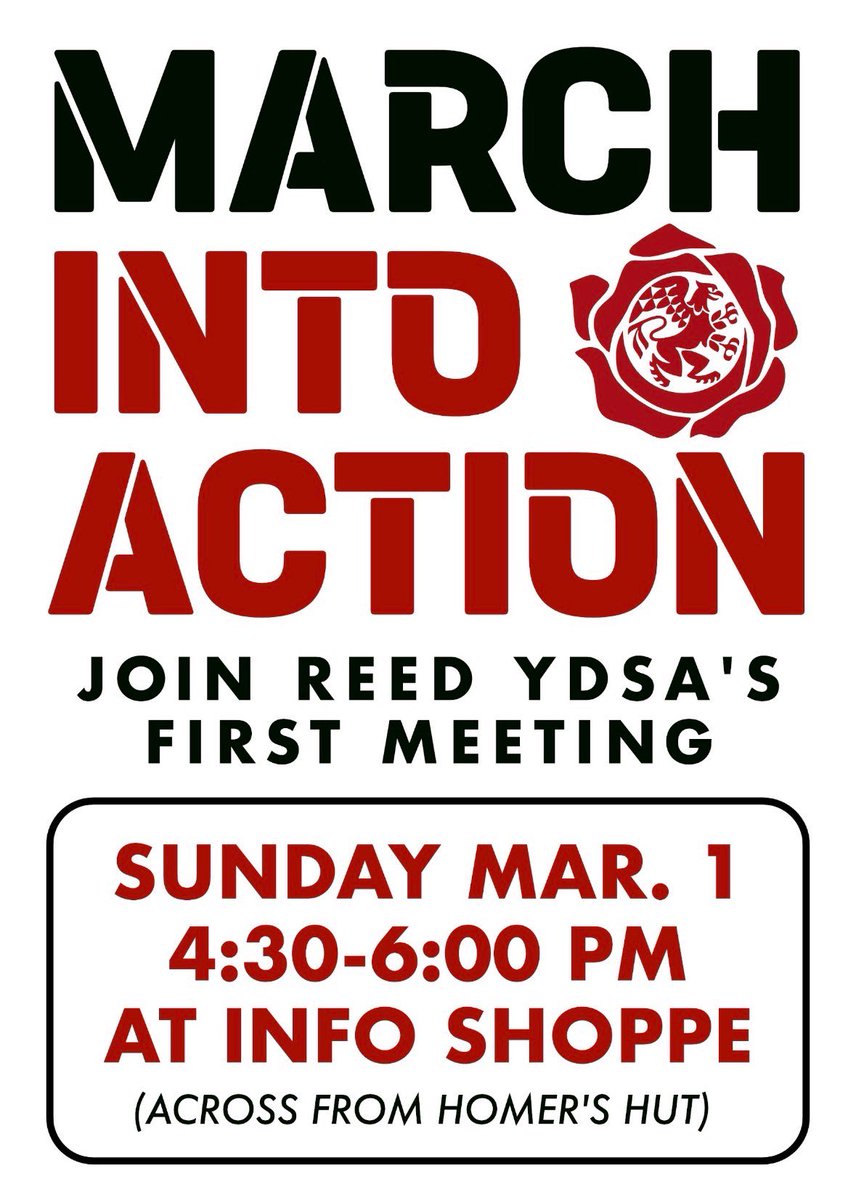 YDSA at Reed College tweet media