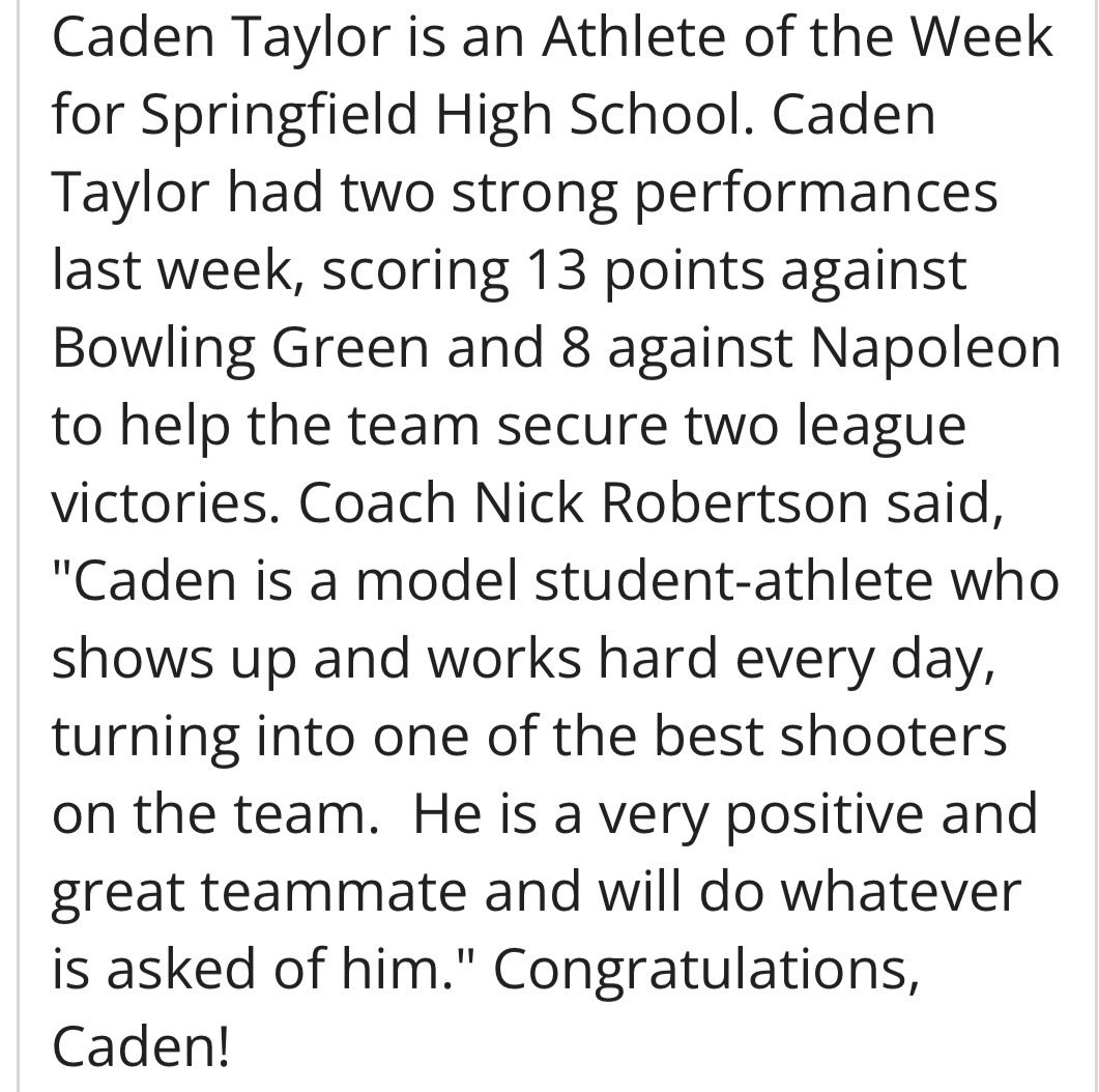 Congrats <a href="/CadenHoops2028/">Caden Taylor</a> !!!! Keep shining as a true underclassmenon on varsity. <a href="/KevinMoses38/">Kevin Moses LLC</a> <a href="/ToledoTop_64/">Toledo Top 64</a> <a href="/PrepHoopsOH/">Prep Hoops Ohio</a> <a href="/Uorangemen2/">Coach Davis Sr, 25yrs plus experience</a> <a href="/CSAPrepStar/">PREPSTAR</a> <a href="/coachnick55/">Nicholas Robertson</a> <a href="/nlevelsports/">Next Level Sports</a> <a href="/Uorangemen2/">Coach Davis Sr, 25yrs plus experience</a> <a href="/NAIAHoopsReport/">NAIA Hoops Report</a> <a href="/HankampScott/">Scott Hankamp</a> <a href="/Allohiohoopsco1/">AllOhioHoops, LLC 🏀📝</a> <a href="/BleacherProspec/">Bleacher Prospect</a> <a href="/MarvT279/">Marvin Taylor</a>
