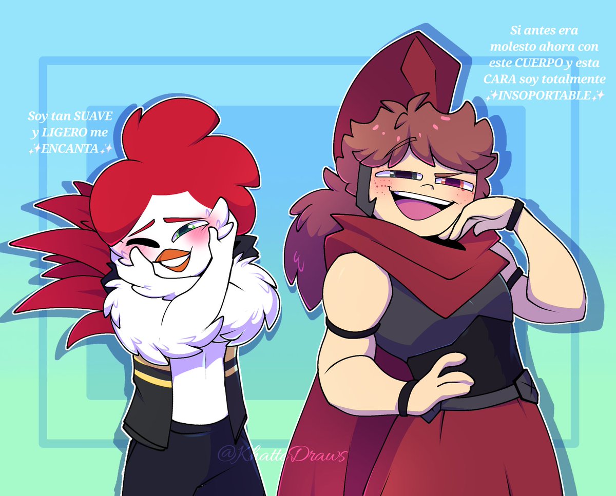 • *.✧ ¿Cambiamos de Cuerpo? 
#KhatteAU 🪽🤍❤️🛡