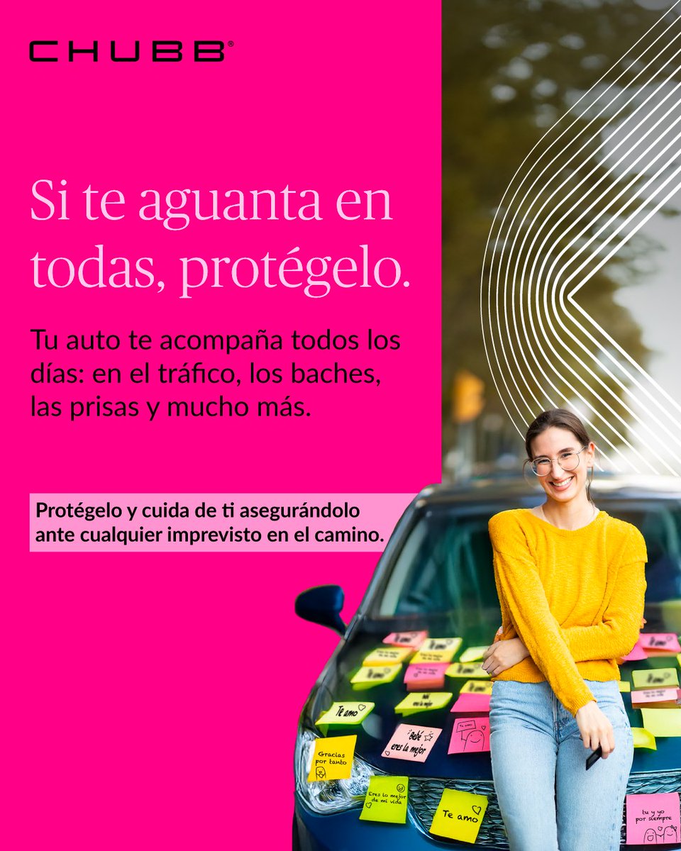 MarcoSilva__'s tweet photo. Te lleva a todos lados. Te aguanta el tráfico, los baches y los días largos.
Demuéstrale cariño como se demuestra de verdad: Asegura tu auto.

Conoce más aquí: https://t.co/htw0FuCbcl
 #SomosChubb #ChubbSeguros https://t.co/po79BvX6WK