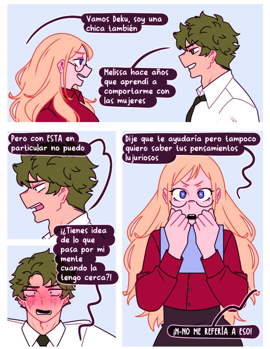 arisarart's tweet photo. "Aquello que llamé admiración" Comic Izuocha 💚🩷 
Parte 20
Recuerdan que les dije que venía lo peor? JAJAJAJJA 

#myherocademia #urarakaochaco #Midoriyaizuku https://t.co/cCHglRwEmB