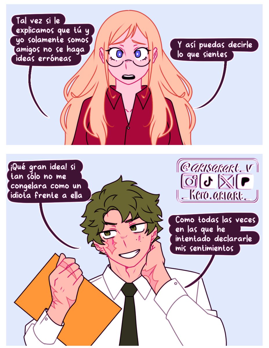 arisarart's tweet photo. "Aquello que llamé admiración" Comic Izuocha 💚🩷 
Parte 20
Recuerdan que les dije que venía lo peor? JAJAJAJJA 

#myherocademia #urarakaochaco #Midoriyaizuku https://t.co/cCHglRwEmB