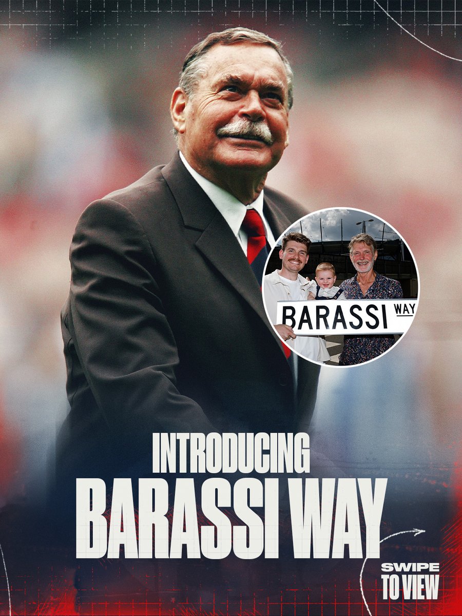 An incredible tribute to an incredible human. ❤️ Brunton Avenue has officially been renamed to Barassi Way in honour of club legend, Ron Barassi.

Read more 📖 | mfcde.es/4udCwdc